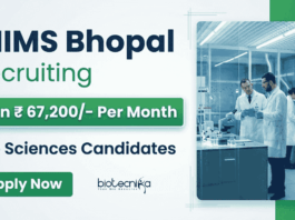 Apply for AIIMS Bhopal Recruitment 2026. Explore Life Sciences Govt Research Jobs in ICMR-funded cancer biology project.
