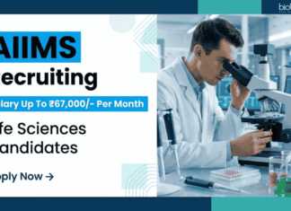 ₹67,000/- Per Month Salary at AIIMS – Multiple Life Sciences Vacancies, Apply Now Govt Jobs: AIIMS Deoghar Recruitment 2026 announces Life Sciences Vacancies for Scientist, Research Officer and Field positions.