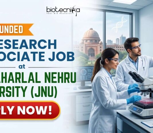 ANRF Funded Research Associate Job at JNU for PhD Biological Sciences Candidates Apply for a Research Associate Job at Jawaharlal Nehru University Careers. Life Science Job in ANRF-funded Leishmania research