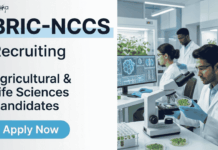 Govt Research Jobs at BRIC – Agriculture & Life Sciences Candidates Apply Now BRIC NCCS Recruitment announced for Project Associate. Research Jobs for Life Sciences, Biotechnology and Agricultural Sciences candidates.