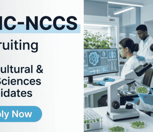 Govt Research Jobs at BRIC – Agriculture & Life Sciences Candidates Apply Now BRIC NCCS Recruitment announced for Project Associate. Research Jobs for Life Sciences, Biotechnology and Agricultural Sciences candidates.