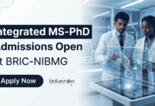 Integrated MS-PhD Admissions Open at BRIC – Join Now Apply for BRIC-NIBMG Integrated MS-PhD Admissions 2026. Build a Career in Biotechnology through advanced Training in Biomedical Genomics.