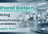 Biotechnology Jobs at Bharat Biotech for Production Executive Roles in Hyderabad. Apply for this Exciting Career in Life Sciences.