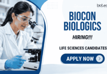 Regulatory Affairs Jobs at Biocon – Apply Before You Miss!! Biocon Biologics is Hiring a Regulatory Affairs Specialist in Bengaluru: Apply Now for Life Sciences Jobs and Advance your Biotech Career.