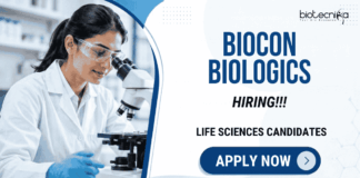 Biocon Biologics is Hiring a Regulatory Affairs Specialist in Bengaluru: Apply Now for Life Sciences Jobs and Advance your Biotech Career.