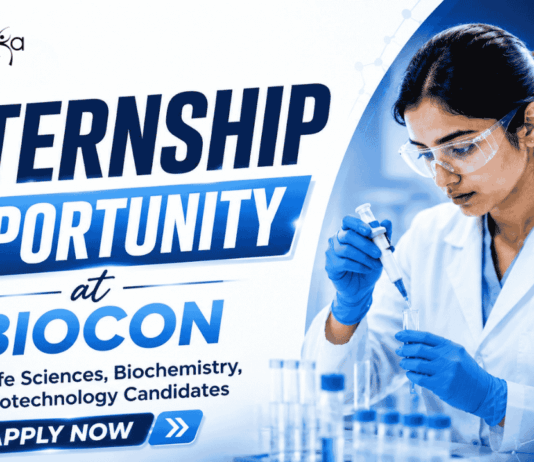 Biocon Internship for Life Sciences Students in Bengaluru. Explore Biocon Careers in GMP and Biopharma Production Roles. Apply Now