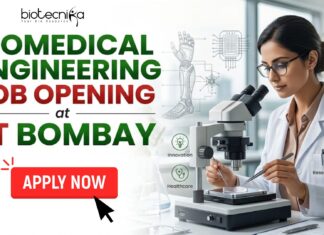 Biomedical Engineering Job at IIT Bombay | Earn ₹30,000 Fellowship+ PhD Opportunity! Biomedical Engineering Job at IIT Bombay Earn ₹30,000 Fellowship+ PhD Opportunity!