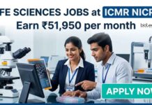 Earn ₹51,950 per month at ICMR NICPR : Apply for Research Jobs in Life Sciences Life Sciences Jobs at ICMR NICPR | Candidates Apply Now
