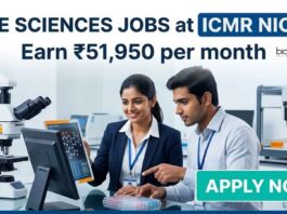 Life Sciences Jobs at ICMR NICPR | Candidates Apply Now