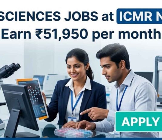 Life Sciences Jobs at ICMR NICPR | Candidates Apply Now