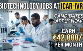 ₹42,000/- per month Salary Biotechnology Jobs 2026 at ICAR-IVRI | Walk-In Interview Biotechnology Jobs at ICAR-IVRI | Candidates Apply Now