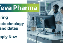 Biotechnology Jobs at Teva Pharma – Apply Online Now Teva Careers 2026: MS&T Jobs for Biotechnology and Life Sciences Candidates in Goa. Check eligibility, skills, and Apply Online.