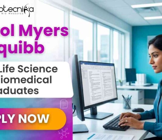Life Science Job at Bristol Myers Squibb – Apply Today ! Life Science Job at BMS Careers for Medical Writing Jobs in Hyderabad