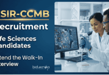 Govt Biological Sciences Job at CCMB – Attend the Walk-In Interview CCMB Recruitment: Project Associate-I Vacancy for Biological Sciences Candidates, Attend the Walk-In Interview for Research Jobs.