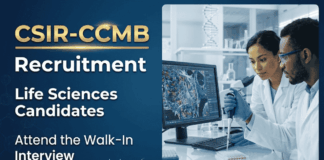 Govt Biological Sciences Job at CCMB – Attend the Walk-In Interview CCMB Recruitment: Project Associate-I Vacancy for Biological Sciences Candidates, Attend the Walk-In Interview for Research Jobs.