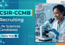 Govt Research Job Vacancies at CCMB in Life Sciences – Apply Now CCMB Recruitment announces Govt Research Jobs for Project Associate, JRF and Scientist posts. Excellent Opportunity for Life Sciences Career.
