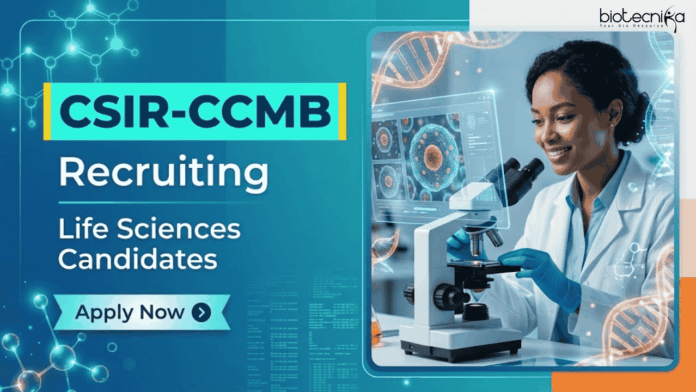 CCMB recruitment CCMB Recruitment announces Govt Research Jobs for Project Associate, JRF and Scientist posts. Excellent Opportunity for Life Sciences Career.