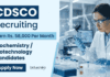 CDSCO Recruitment 2026 announced for Technical Officer. Biotechnology Career opportunity and Biochemistry Jobs with ₹58,000 monthly salary.