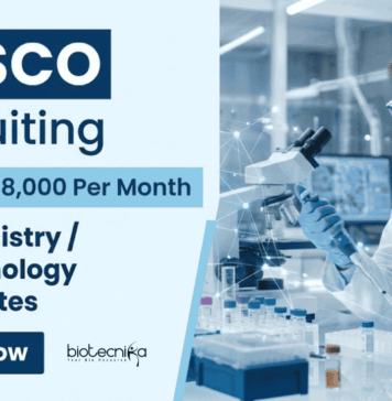 Rs. 58,000 Per Month Salary at CDSCO Recruitment – Biotech & Biochem Candidates Apply Now CDSCO Recruitment 2026 announced for Technical Officer. Biotechnology Career opportunity and Biochemistry Jobs with ₹58,000 monthly salary.