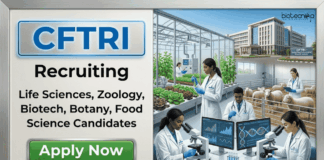 Govt Research Jobs at CFTRI – Life Sciences Candidates Apply Now CFTRI Recruitment 2026 for Project Positions. Research Jobs for Life Sciences Career Aspirants. Apply Online.