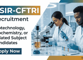 Govt Research Jobs for Life Sciences at CFTRI – Don’t Miss this Opportunity! CFTRI Recruitment 2026 invites applications for Project Associate-I. Apply for Research Jobs and Build a rewarding Career in Life Sciences.