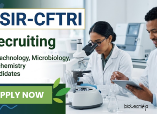 Life Sciences Jobs at CFTRI – Research Aspirants Apply Online Apply for CFTRI Recruitment 2026 - Project Associate-I. Research Jobs for Biotechnology, Microbiology, and Biochemistry candidates.