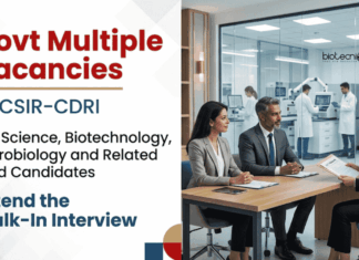 CSIR Recruitment – Multiple Govt Research Job Vacancies, Walk-In Interview CSIR-CDRI Recruitment announced Multiple Life Sciences Research Jobs. Attend Walk-in Interviews to Grab the Opportunities!