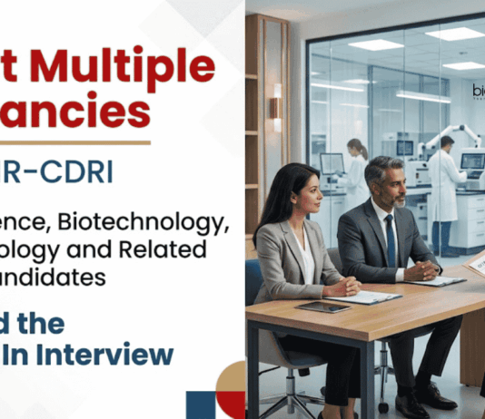 CSIR-CDRI Recruitment announced Multiple Life Sciences Research Jobs. Attend Walk-in Interviews to Grab the Opportunities!