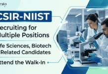 Govt Research Jobs through CSIR-NIIST Recruitment . Apply Now for Project Vacancies & Build a Life Sciences Career.