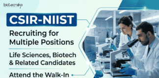 Govt Research Jobs through CSIR-NIIST Recruitment . Apply Now for Project Vacancies & Build a Life Sciences Career.