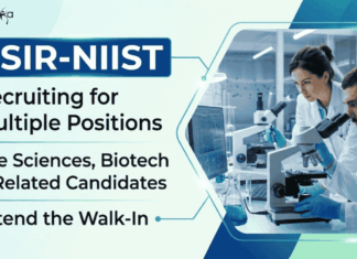 Govt Research Jobs in Life Sciences at CSIR | Attend the Walk-In Interview Govt Research Jobs through CSIR-NIIST Recruitment . Apply Now for Project Vacancies & Build a Life Sciences Career.