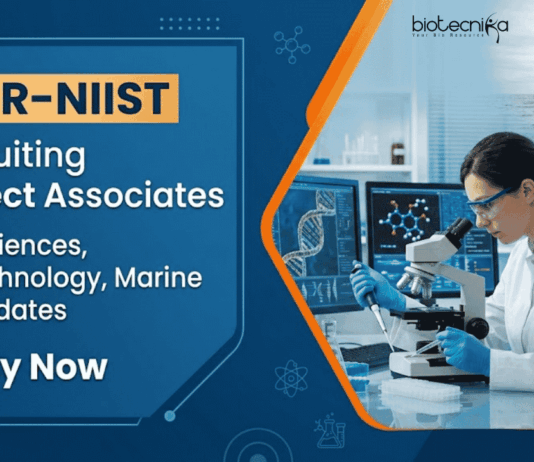 Apply for CSIR Recruitment 2026. Project Associate Jobs for Biotechnology, Life Sciences, Marine Biology, and Fisheries Candidates.