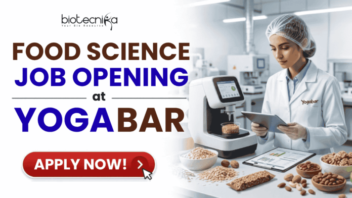 Exciting Food Science Job at Yogabar in Karnataka Apply Online Here Apply for a Food Science Job at Yogabar Jobs. Assistant Manager Quality vacancy in Tumkur, Karnataka. Explore top QA/QC Jobs