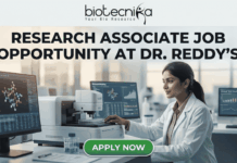 Exciting Research Associate Job Opportunity in Biologics R&D at Dr. Reddy’s – Apply Today! Exciting Research Associate Job Opportunity in Biologics R&D at Dr. Reddy's – Apply Today!