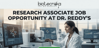 Exciting Research Associate Job Opportunity in Biologics R&D at Dr. Reddy’s – Apply Today! Exciting Research Associate Job Opportunity in Biologics R&D at Dr. Reddy's – Apply Today!