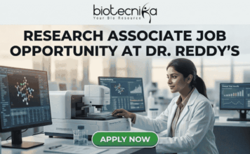 Exciting Research Associate Job Opportunity in Biologics R&D at Dr. Reddy’s – Apply Today! Exciting Research Associate Job Opportunity in Biologics R&D at Dr. Reddy's – Apply Today!