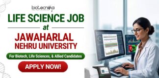 Apply for Jawaharlal Nehru University Careers Project Associate Job in a DBT-funded project. Excellent Life Science Job.