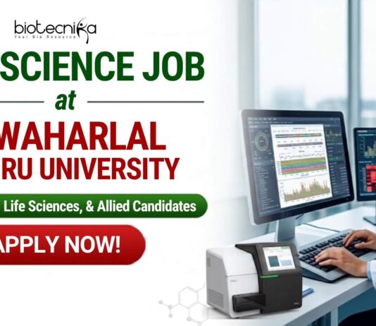 Executive Life Science Job at JNU | Opportunity to Work in NGS & Bioinformatics Research Apply for Jawaharlal Nehru University Careers Project Associate Job in a DBT-funded project. Excellent Life Science Job.