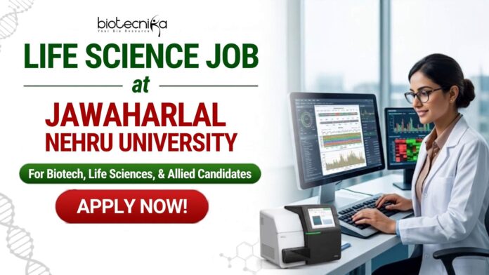 Executive Life Science Job at JNU Opportunity to Work in NGS & Bioinformatics Research Apply for Jawaharlal Nehru University Careers Project Associate Job in a DBT-funded project. Excellent Life Science Job.