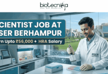IISER Berhampur Scientist Job 2026 | ₹56,000 + HRA Salary for Life Science PhD Candidates Scientist Job at IISER Berhampur | ₹56,000 + HRA. Apply for IISER Berhampur Jobs 2026. Scientist Job with ₹56,000 + HRA for Life Science PhD candidates. Explore top Life Science Jobs in marine genomics and AI research.