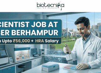 IISER Berhampur Scientist Job 2026 | ₹56,000 + HRA Salary for Life Science PhD Candidates Scientist Job at IISER Berhampur | ₹56,000 + HRA. Apply for IISER Berhampur Jobs 2026. Scientist Job with ₹56,000 + HRA for Life Science PhD candidates. Explore top Life Science Jobs in marine genomics and AI research.