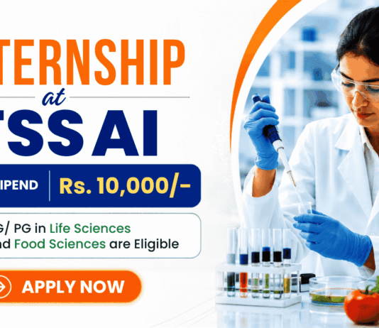 FSSAI Internship in Food & Life Sciences with Rs. 10,000/- Stipend – Apply Now Apply for FSSAI Internship 2026: Govt Internship in Life Sciences, Biotechnology, Microbiology and Food Science Students.