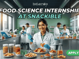 Snackible Food Science Internship in Mumbai | Apply Online Here Apply for the Snackible Food Science Internship 2026 in Mumbai. Explore QA/QC Intern opportunities, Jobs, & stipend details