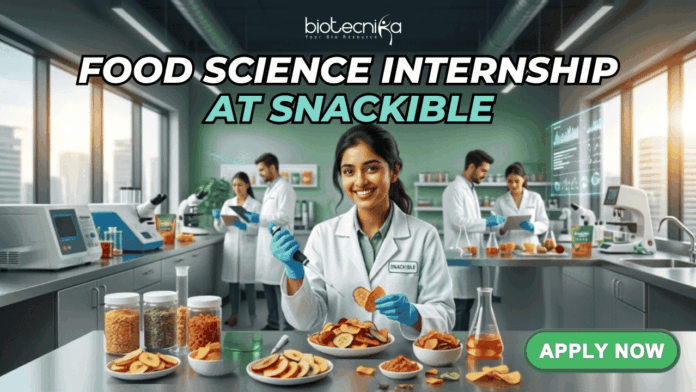 Food Science Internship At Snackible Apply Online Here Apply for the Snackible Food Science Internship 2026 in Mumbai. Explore QA/QC Intern opportunities, Jobs, & stipend details