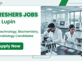 Lupin Careers-Executive Associate Role. Freshers Jobs for Life Sciences Candidates with Pharma Production and Cleanroom Experience.