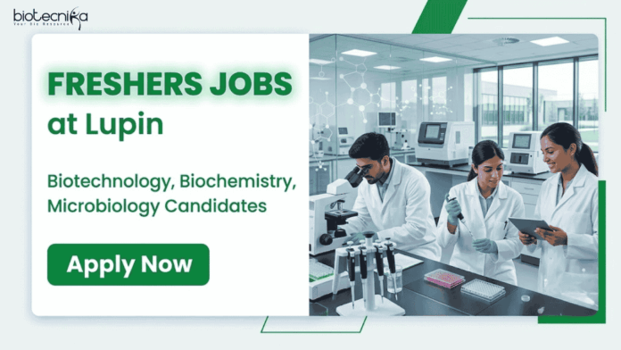 Freshers Jobs at Lupin Lupin Careers-Executive Associate Role. Freshers Jobs for Life Sciences Candidates with Pharma Production and Cleanroom Experience.
