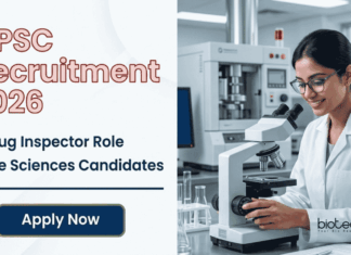GPSC Recruitment for Drug Inspector Role with Salary Upto 1,42,400/- – Apply Now GPSC Recruitment 2026 announces Senior Drug Inspector Govt Jobs. Pharmacy, Pharm D and Microbiology professionals can apply online.