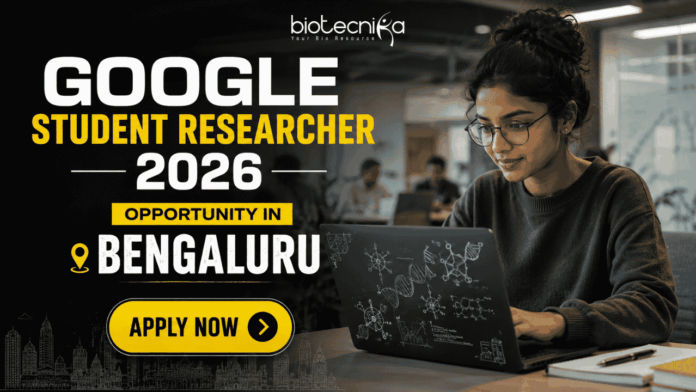 Google Student Researcher 2026 Opportunity in Bengaluru Apply Online Here Google Student Researcher 2026 Opportunity in Bengaluru | Apply Online Here