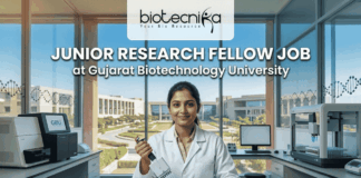 Govt-Funded JRF Vacancy at Gujarat Biotechnology University | ₹37,000 Salary for Life Science Candidates Govt-Funded JRF Vacancy at Gujarat Biotechnology University | ₹37,000 Salary for Life Science Candidates