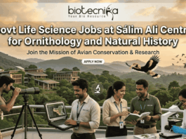 Govt Life Science Jobs at SACON – Multiple Research Vacancies 2026 Govt Life Science Jobs at SACON – Multiple Research Vacancies 2026 (1)